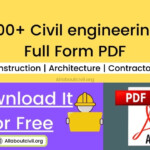 100 Common Civil Full Form Civil Engineering Abbreviations