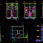 4 Storeys Duplex House DWG Section For AutoCAD Designs CAD