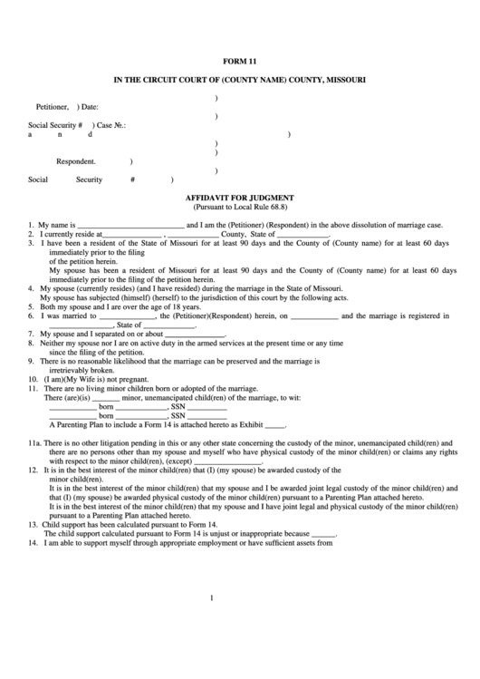 46 Missouri Court Forms And Templates Free To Download In PDF Word And