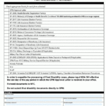 Applicable Forms For Final Disability