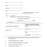 Certificate Of Service Utah Rule Of Civil Procedure 5 Doc Template