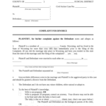 Complaint Divorce With Children Form Fill Out And Sign Printable PDF