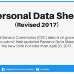 CORRECTED COPY Of 2017 Personal Data Sheet PDS CSC Form 212