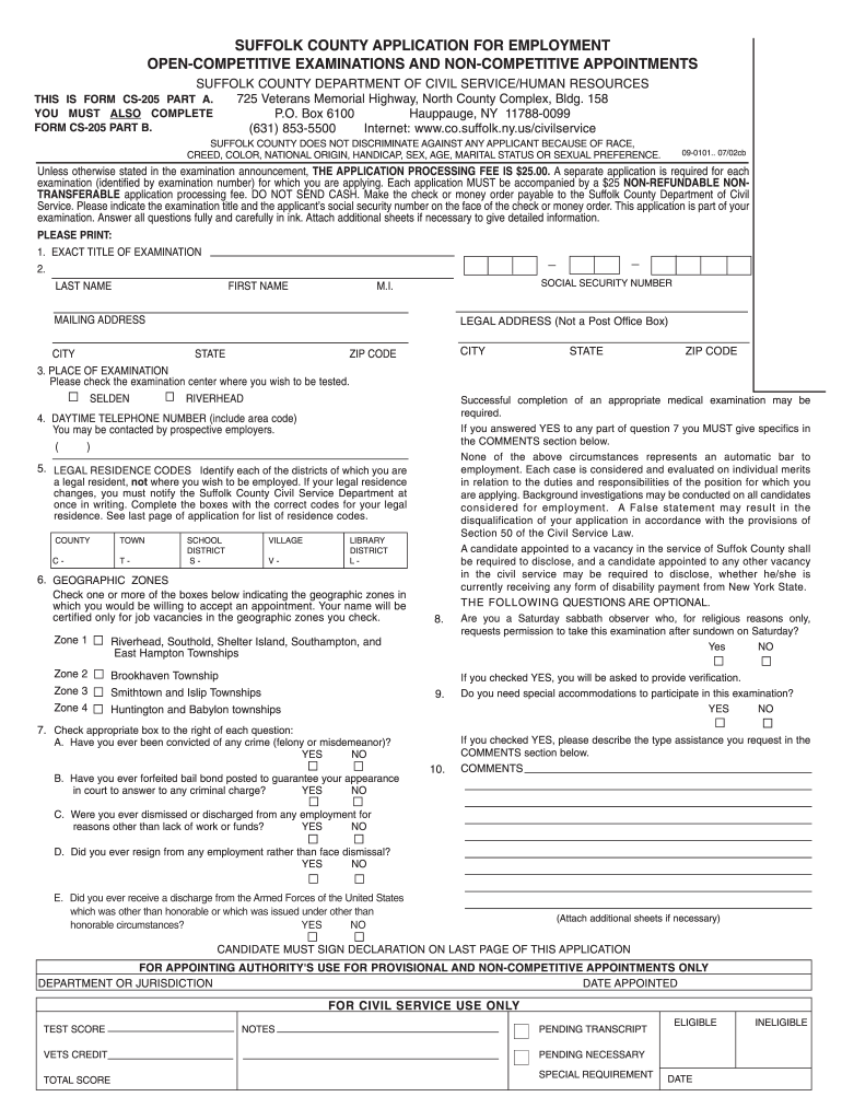 Cs 205 Form Fill Out Sign Online DocHub