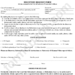 Discovery Request Form Printable Pdf Download