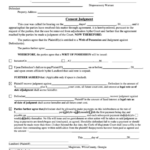 Fillable Consent Judgment Form State Of Georgia Printable Pdf Download