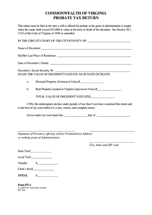 Virginia Court Forms Civil Probate Civil Form 2023 5582