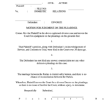 Fillable Motion For Judgment On The Pleadings Printable Pdf Download