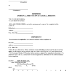 Fillable Summons Pinellas County Florida Printable Pdf Download