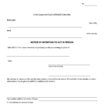 Form 111 Download Fillable PDF Or Fill Online Notice Of Intention To