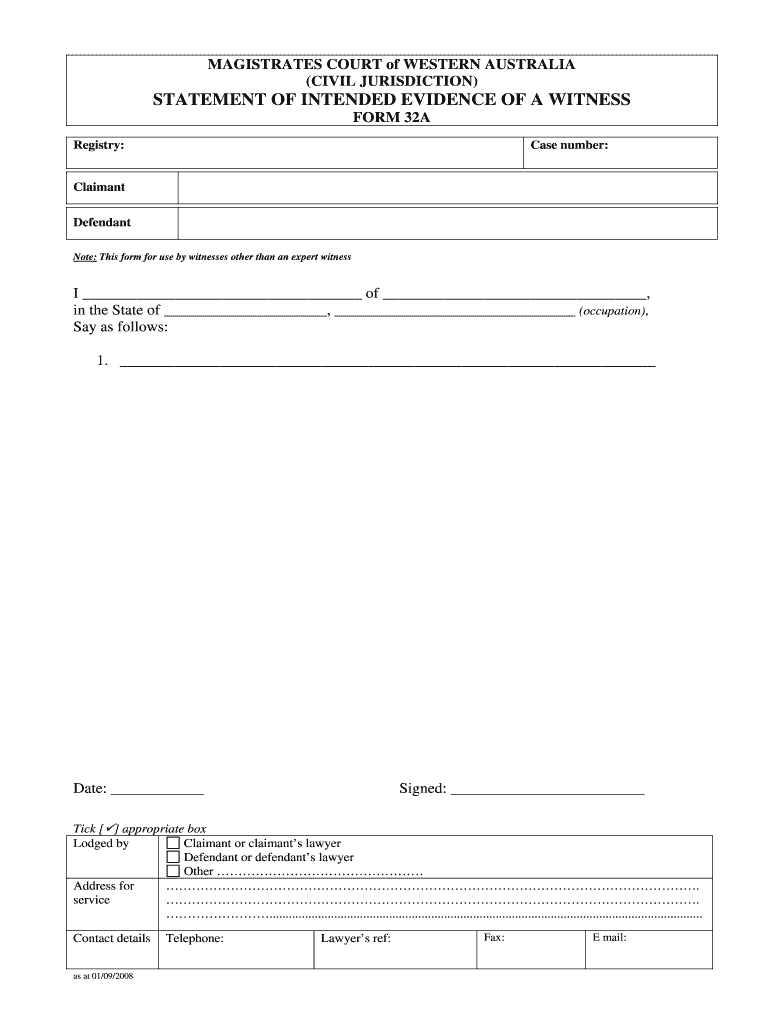 Form 32a Civil Jurisdiction Fill Online Printable Fillable Blank 