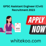 GPSC Assistant Engineer Civil Recruitment 2023