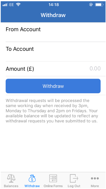 NEW Withdrawal Requests By App And Web LASER Credit Union