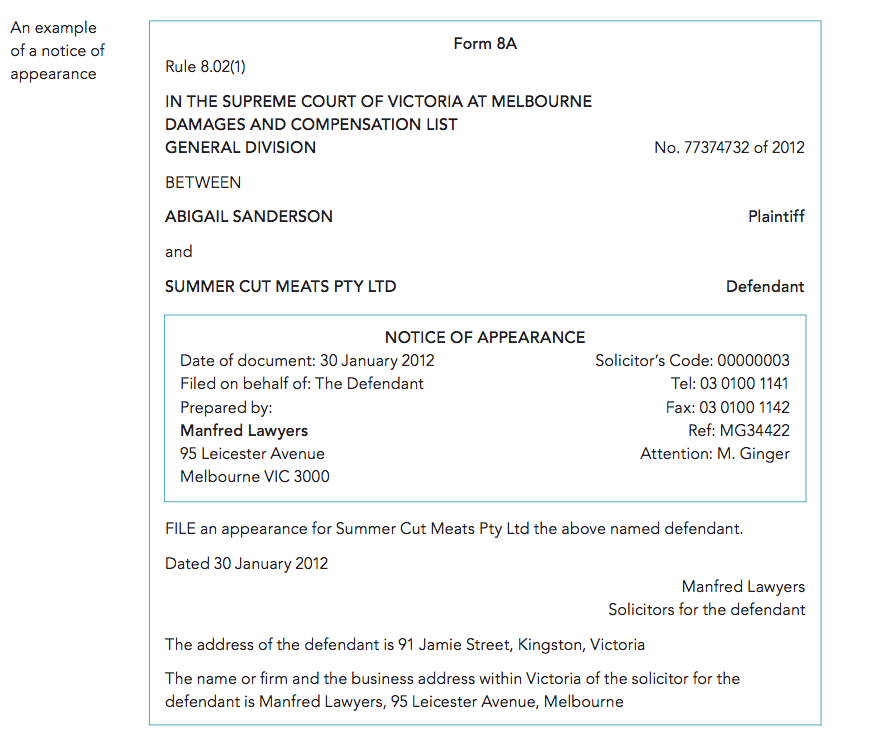 Outcome 2 Civil Law In Action Year 11 Legal Studies