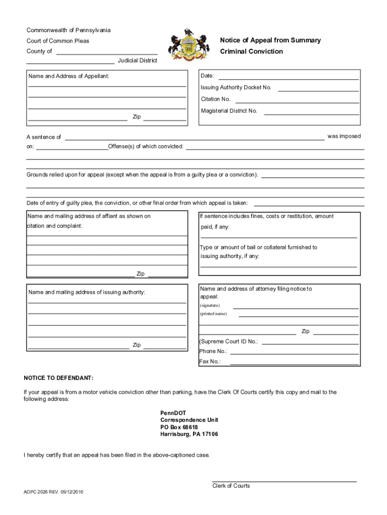 Pa Criminal Form Fill Out And Sign Printable PDF Template SignNow