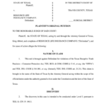 Plaintiffs Original Petition Texas Template Fill Online Printable