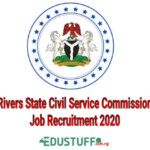 Rivers State Civil Service Commission 2020 Job Application Portal