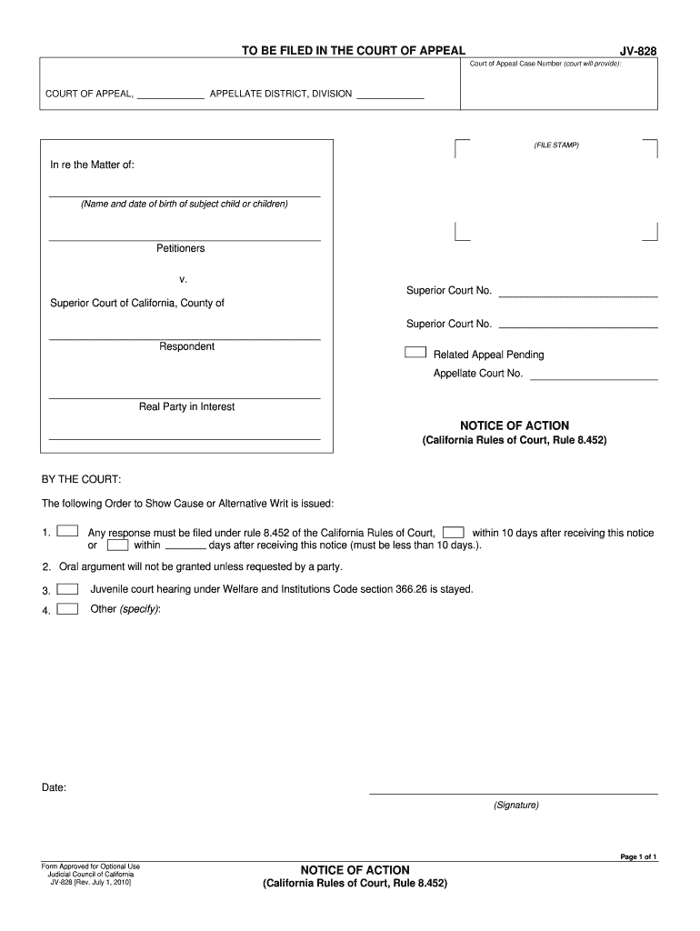 Self Help Manual For Orange County Civil Appeals Form Fill Out And 