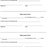 Sick Leave Form Download Printable PDF Templateroller