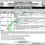 Sindh Higher Education Commission Jobs 2022 October Current Openings