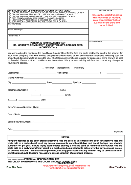 Top 7 San Diego Superior Court Forms And Templates Free To Download In 
