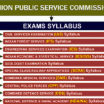 UPSC Exams Syllabus IAS IFS IPS IFoS IES CMS CDS NDA SCRA Etc