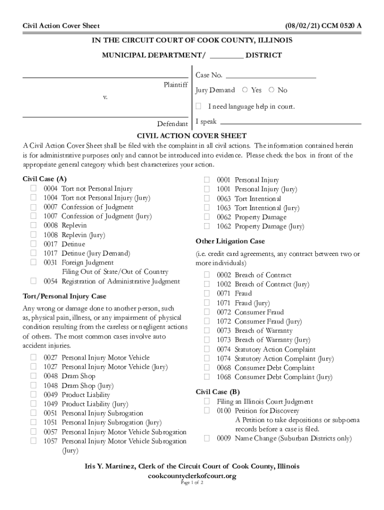 2021 2023 Form IL CCM 0520 Fill Online Printable Fillable Blank 