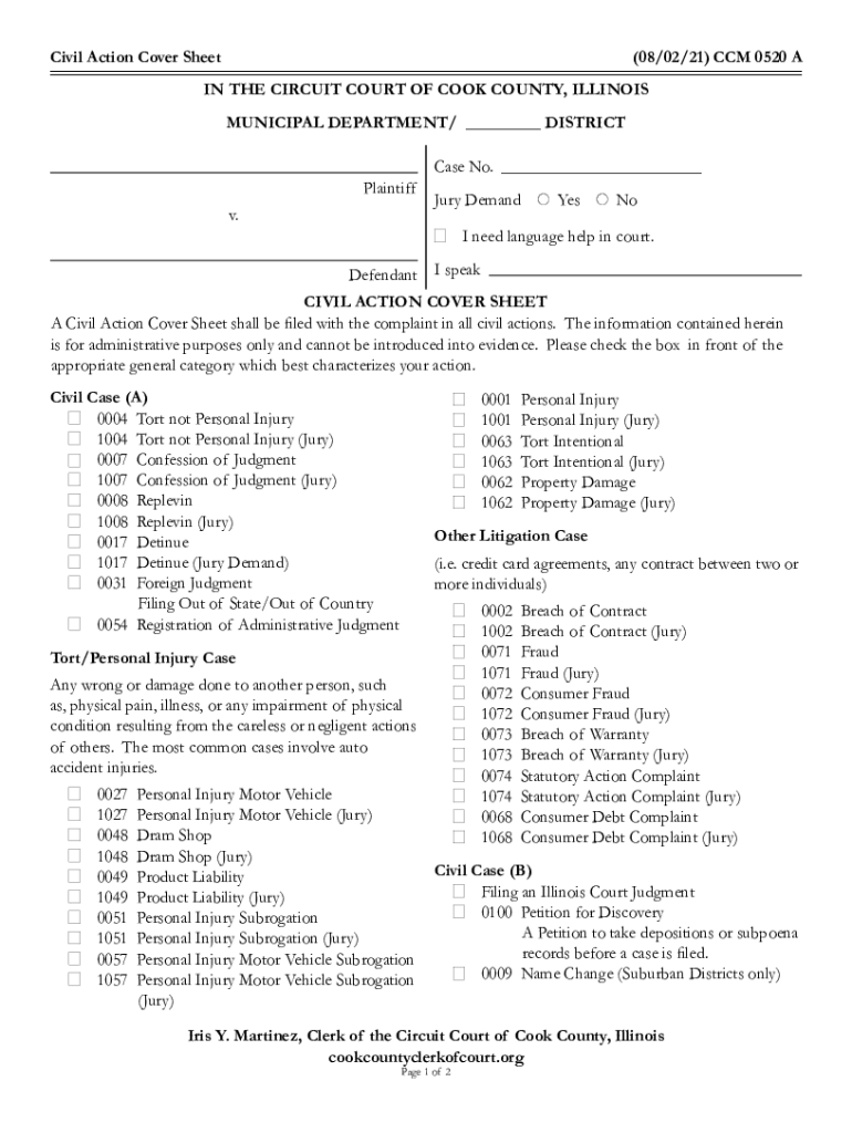 2021 2024 Form IL CCM 0520 Fill Online Printable Fillable Blank 