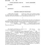 Amended Complaint Divorce Form Fill Out And Sign Printable PDF