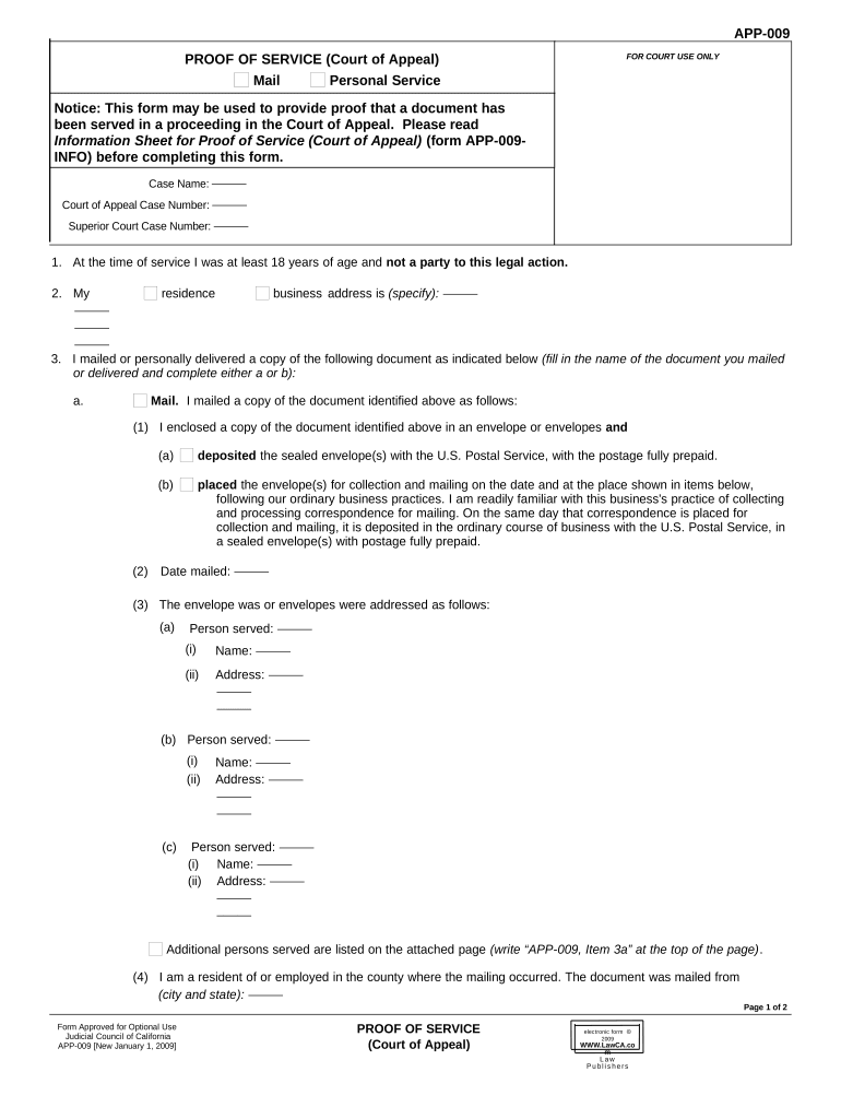 Ca Court Appeal Form Fill Out And Sign Printable PDF Template SignNow