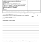 Ca Motion Continuance Fill Online Printable Fillable Blank PdfFiller