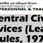 Central Civil Services Leave Rules 1972 Updated As On 19 09 2022