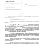 Civil Complaint Template Fill Online Printable Fillable Blank