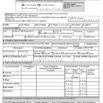 Civil Service Application Form Sample Forms