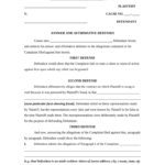 Defendant In Civil Form Fill Out And Sign Printable PDF Template