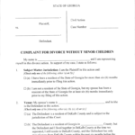 Dekalb County Superior Court Divorce Fillable Forms Fill Out Sign