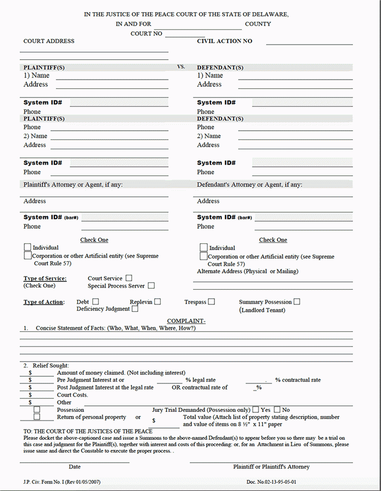 Pinal County Civil Complaint Forms Civil Form 2023