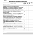 Engineering Proposal Evaluation Form