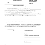 Fillable Notice Of Motion For Civil Action Or Proceeding Supreme