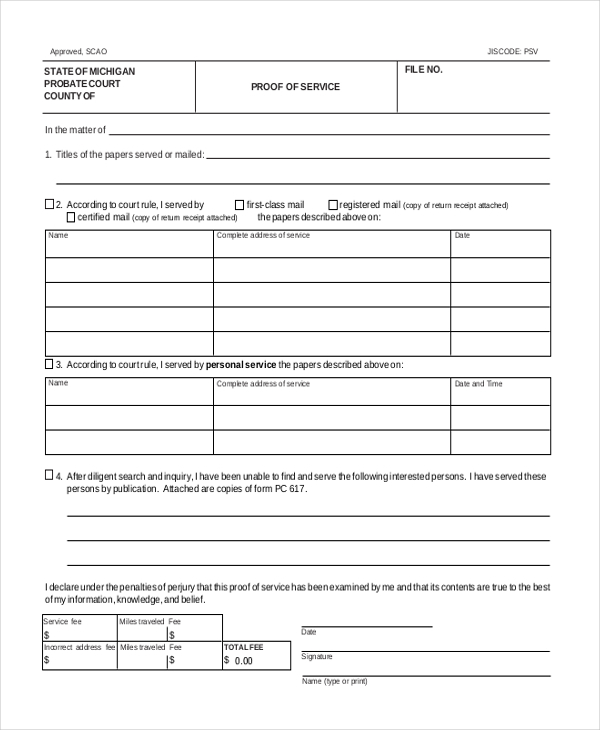 FREE 25 Sample Service Forms In PDF Excel Word