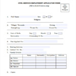 FREE 8 Sample Civil Service Exam Application Forms In PDF