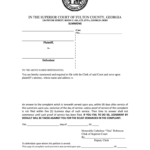 Fulton County Superior Court Forms Fill Online Printable Fillable