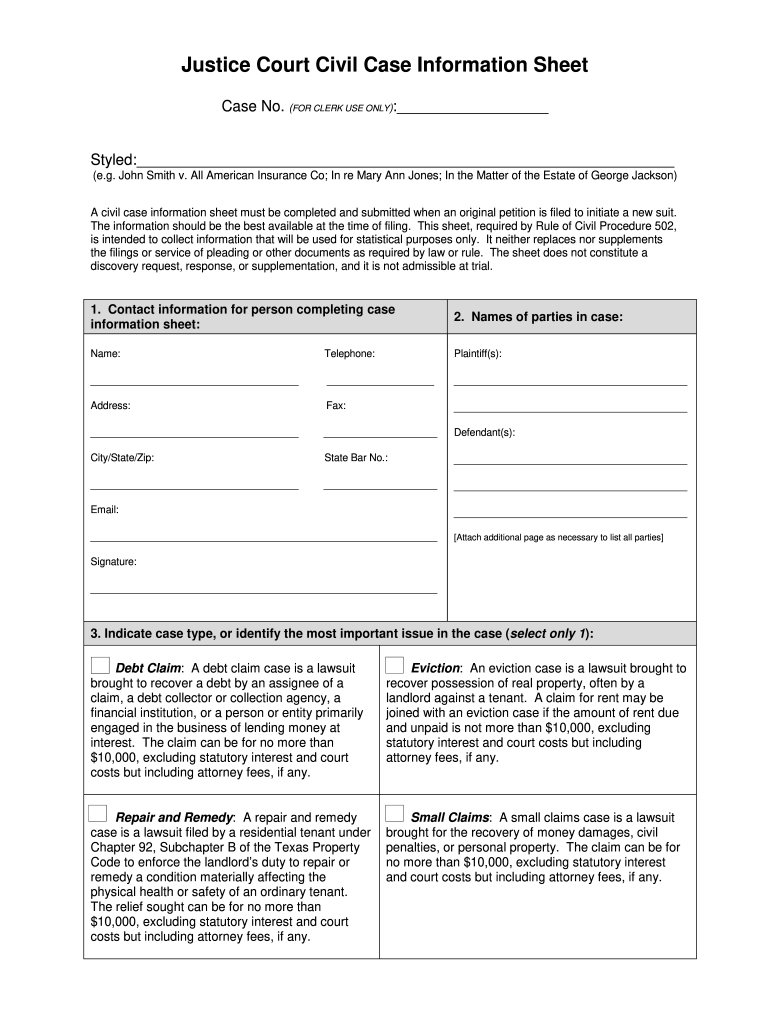 How To File A Civil Case Fill Out Sign Online DocHub