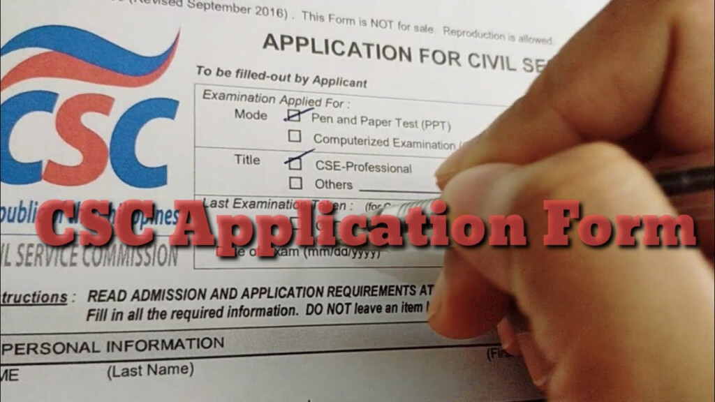 HOW TO FILL OUT CIVIL SERVICE APPLICATION FORM MANO MANO TUTORIAL 