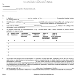 How To Fill The Nomination Form Of Housing Society Fill Out Sign