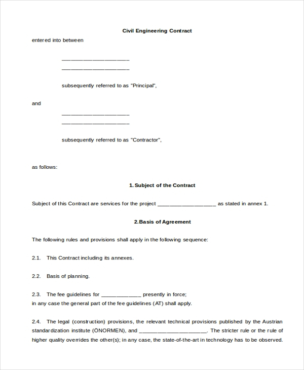 Iem Form Of Contract For Civil Engineering Works Civil Form 2023