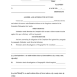 Lawsuit Response Template Form Fill Out And Sign Printable PDF