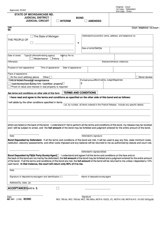 Michigan Civil Court Forms Civil Form 2024