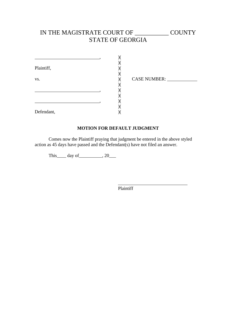 Motion Form Court Fill Out And Sign Printable PDF Template SignNow