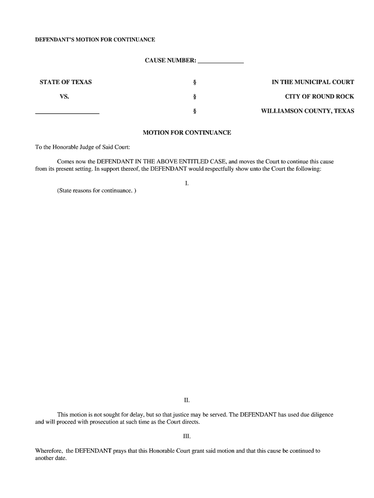 Motion To Dismiss Criminal Case Texas Form Fill Online Printable 